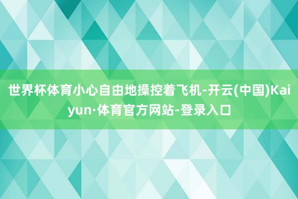 世界杯体育小心自由地操控着飞机-开云(中国)Kaiyun·体育官方网站-登录入口